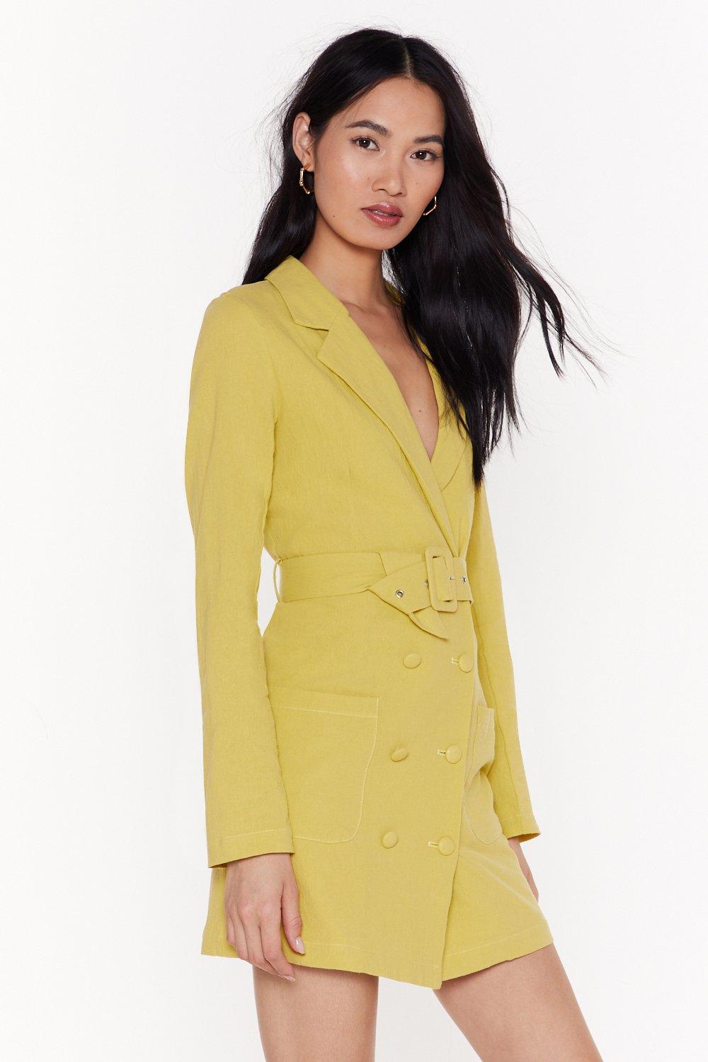 Linen blazer dress hotsell